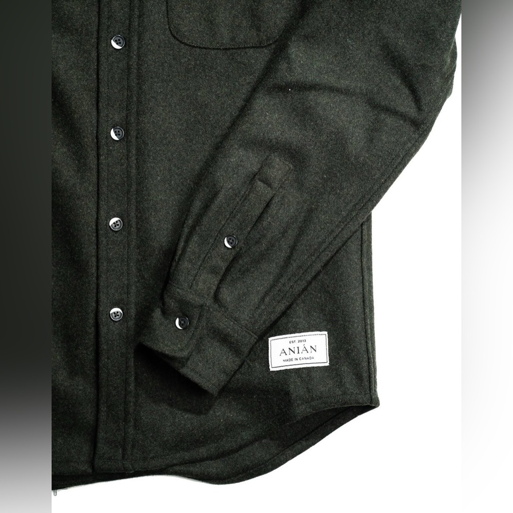 Anian Modern Melton Olive - men's Medium - Picture 4 of 9